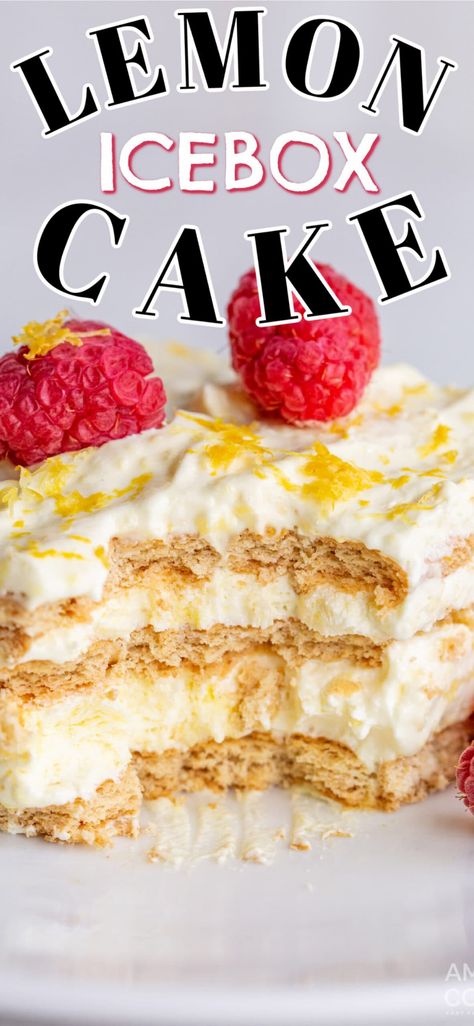 Light Summer Desserts, Lemon Icebox Cake, Icebox Cake Recipes, Dessert Oreo, Cake Vanilla, Lemon Dessert Recipes, Pop Tart, Easy Summer Desserts, Light Desserts