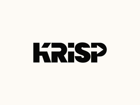 KRISP logo by Aditya Chhatrala  #logo #branding #typography #logoinspirations #logoinspiration #logotype #logomark #negativespace #wordmark #top #best #clever #ideas #idea #logodesigner #symbol #icon #type #creativetype #brand #logobranding #bestlogos #toplogos #marketing #customtype #klogo Wordmark Logos, Wordmark Logo Design, Furniture Graphic, Logo Word, Logotype Typography, Clever Logo, Branding Typography, Wordmark Logo, Logo Idea