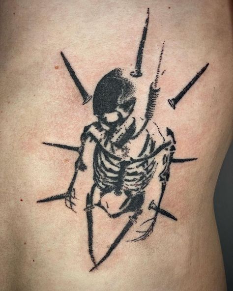 Tato Grunge, Nyc Tattoo, Grunge Tattoo, Sigil Tattoo, Sick Tattoo, Skeleton Tattoos, Inspiration Tattoo, 4 Tattoo, Photographie Portrait Inspiration