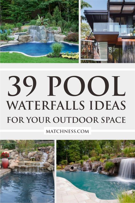 [PaidLink] 61 Swimming Pools Backyard Landscape Ideas Modern Guides You Have To See Straight Away #swimmingpoolsbackyardlandscapeideasmodern Swimming Pool Fire Features, Pool Rock Waterfall Ideas, Pool Waterfall Landscaping, Natural Backyard Pools, Swimming Pools Backyard Landscape, Small Patio Makeover, Swimming Pools Backyard Inground, Pool Waterfalls, Swimming Pool Fountains