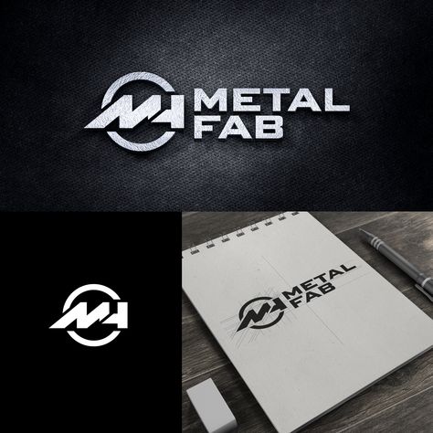 Design #166 by .May | New company logo for metal fab company Steel Company Logo Design, Welding Company Logo, Metal Logo Design Ideas, Metal Company Logo, Welding Logo Design Ideas, Welding Logo Design, Welder Logo, Fabrication Logo, Mechanic Logo Design