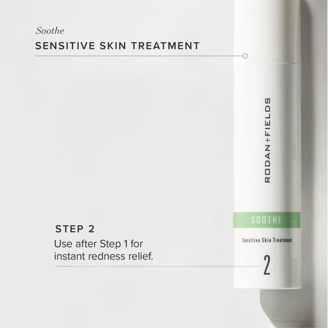 Keep skin calm. Our gentle 4-step skincare routine for sensitive skin protects skin, reduces visible redness + fortifies skin’s moisture barrier. Find out if it is right for you below ⬇️ https://cwarren3.myrandf.com/solution-tool?utm_medium=rfsocial&utm_source=pinterest&utm_content=regimens-add-ons%7Csoothe Skincare Routine For Sensitive Skin, Rodan And Fields Soothe, Skin Redness, Body Sunscreen, Love Your Skin, Broad Spectrum Sunscreen, Smoother Skin, Skin Issues, Rodan And Fields