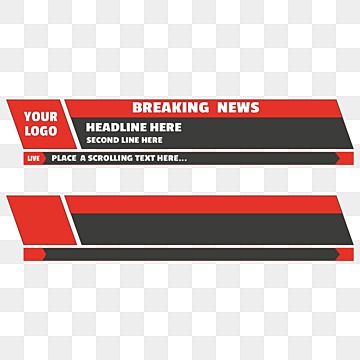 Breaking News Template Png, Breaking News Template, News Template, Scrolling Text, Lower Third, Live Backgrounds, Lower Thirds, Studio Background, Templates Free Download