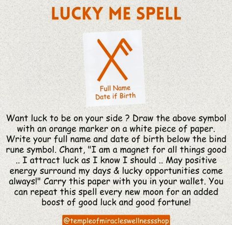 Luck Spell For Someone Else, Sigils For Abundance, Luck And Abundance Spell, Good Luck Rituals, Runes For Money, Sigil For Luck And Money, Victory Spell, Sigil For Luck, Good Luck Sigil