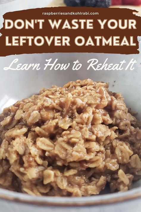 Uses For Leftover Cooked Oatmeal, What To Do With Leftover Oatmeal, Cold Oatmeal, Leftover Oatmeal, Cooked Oatmeal, Oatmeal How To Make, Healthy Breakfast Choices, Oatmeal Granola, Simple Salads