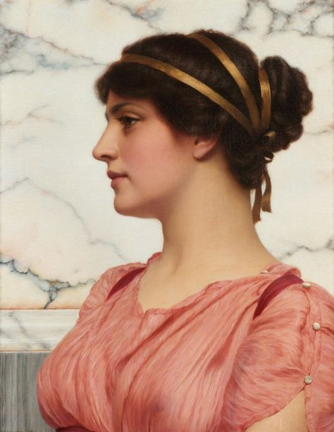 Roman Beauty, William Godward, John William Godward, Lawrence Alma Tadema, Istoria Artei, Historical Painting, Female Art Painting, Classic Paintings, Old Paintings