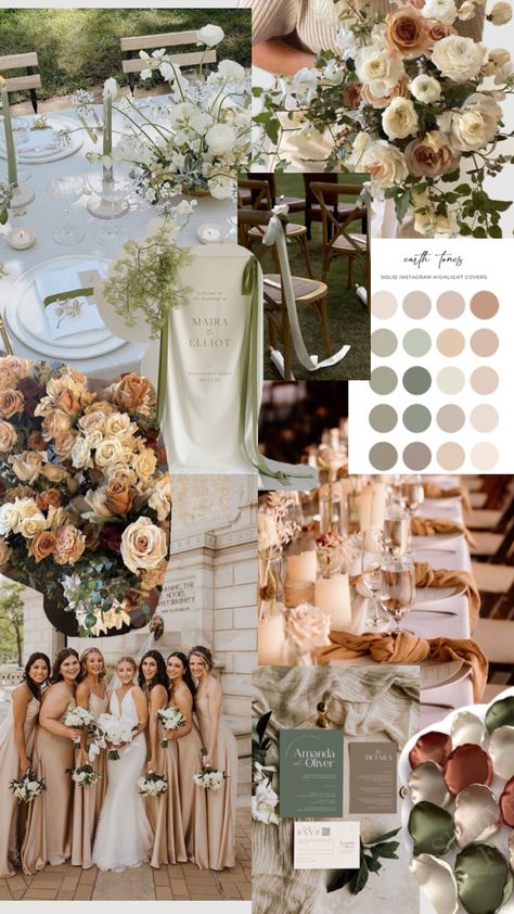 Fall Wedding Color Schemes, Wedding Color Pallet, Greenhouse Wedding, Wedding Gowns Mermaid, Wedding Theme Colors, Wedding Inspiration Board, Wedding Attire Guest, Wedding Color Palette, Classy Wedding