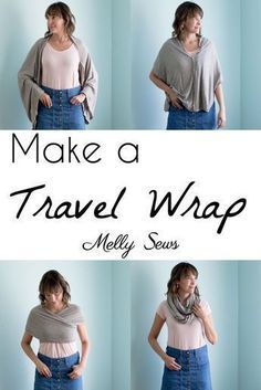 Multiway Clothing, Gift Tutorial, Customised Clothes, Convertible Clothing, Melly Sews, Altered Clothing, Travel Wrap, Travel Scarf, Simple Sewing