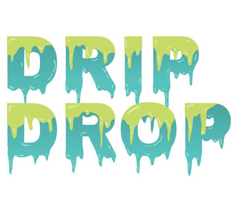 Drip Typography, Trippy Letters, Drippy Letters, Melting Letters, Drippy Font, Dripping Font, Type Effects, Dripping Letters, Planner Logo Design