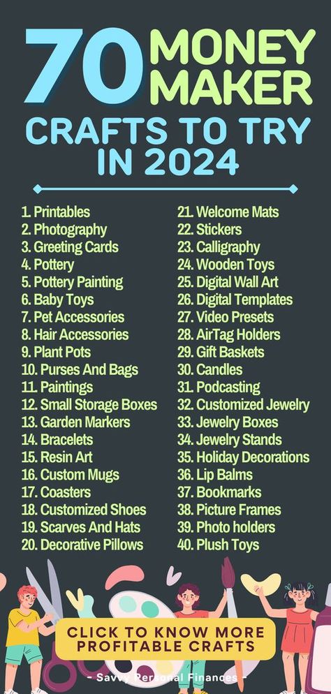 Embrace the art of crafting and explore the most profitable items to sell. Dive into this guide to harness your creative skills and generate extra income from your handmade creations. Crafts To Try, Profitable Crafts, Selling Handmade Items, Money Making Crafts, Side Jobs, Creative Skills, Small Business Ideas, Like Crazy, Craft Business