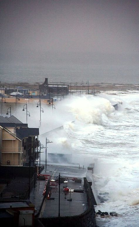 Storm and high tide at Tramore, Waterford, Ireland | by Liam Cheasty Tramore Ireland, Ireland January, Beautiful Ireland, Waterford Ireland, Love Ireland, Cliff House, Irish Roots, Irish Eyes, Irish Heritage