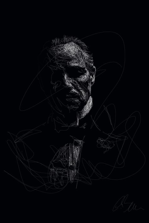 Marlon Brando Aesthetic, Ipad Wallpaper Painting, Movie Character Paintings, The Godfather Aesthetic, Godfather Aesthetic, Digital Art Ipad, The Godfather Wallpaper, Art Scribble, Brochure Graphic