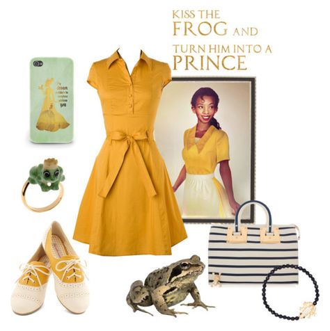 "Disney casual: Tiana" by ida-mccosh ❤ liked on Polyvore featuring Haffke, Disney, Look From London, But Another Innocent Tale, Nach, Sophie Hulme and Max & Chloe Disney Princess Tiana, Max And Chloe, Everyday Cosplay, Disney Bounding, Disney Bound Outfits, Sophie Hulme, Disney Inspired Outfits, Pastel Fashion, The Princess And The Frog