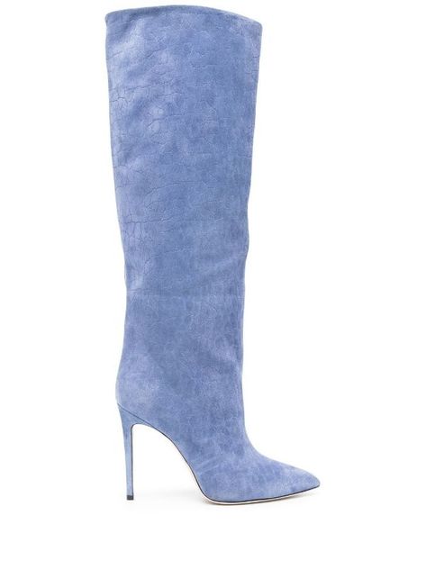 Womens Designer Boots, Leather Biker Boots, Blue Accessories, Suede Boots Knee High, Cowboy Style, Paris Texas, Biker Boots, Designer Boots, Suede Boots