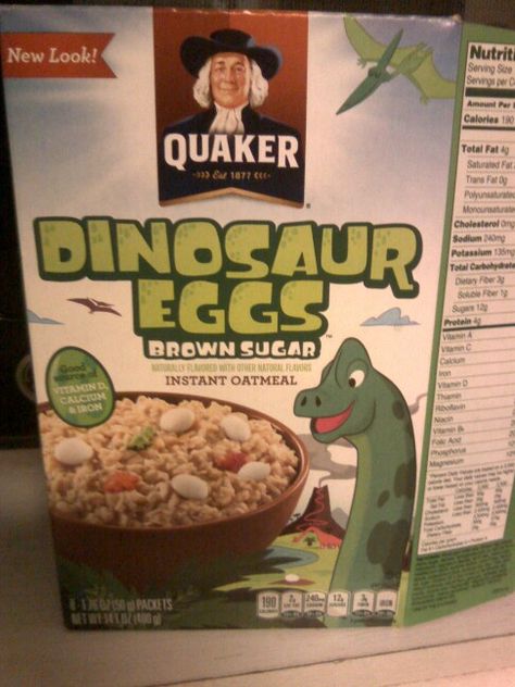 Dinosaur egg oatmeal. Amazing! Dino Egg Oatmeal, Dinosaur Egg Oatmeal, Egg Oatmeal, Dinosaur Week, House Fever, Dino Eggs, Dinosaur Egg, No Egg Cookies, Instant Oatmeal