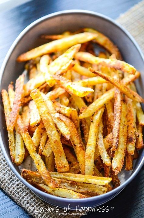 Oven Baked French Fries, Baked French Fries, Crispy Fry, Baked Fries, Potato Dishes, Oven Baked, French Fries, Potato Recipes, Healthy Meals