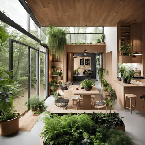 Boost Your Natural Home Happiness: The Power Of Biophilic Design – ANGELICA'S INTERIORS Dining Room Plants, Biofilic Design, Dining Room Natural, Natural Dining Room, Biophilic Architecture, Room Plants, Natural Room, Biophilic Design, Furniture Design Wooden