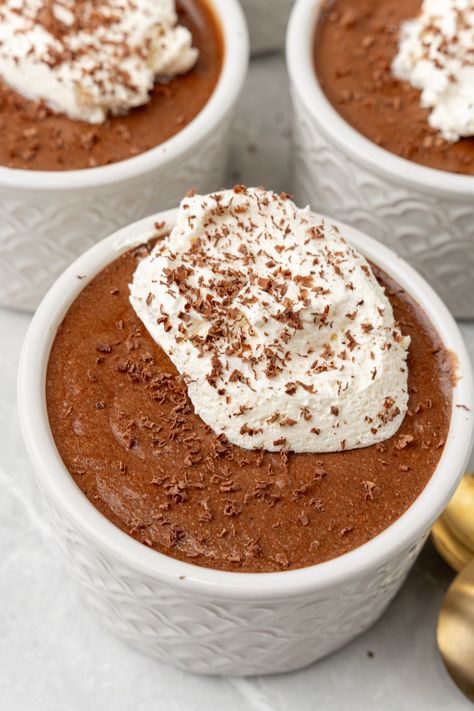 chocolate mousse - Girl Versus Dough Homemade Chocolate Mousse, Guinness Cake, Classic French Desserts, Chocolate Mousse Recipe, French Dessert, Bake Dessert, Mousse Recipes, Individual Servings, Chocolate Shavings