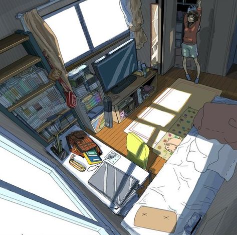 Perspective Room, Three Point Perspective, 3 Point Perspective, 심플한 그림, Bg Design, Graphisches Design, Perspective Art, Anime Room, Perspective Drawing