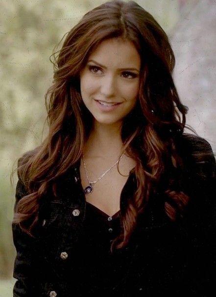 Nina Dobrev as Katerina Petrova (a.k.a. Katherine Pierce) | The Vampire Diaries @molliecaldwell Katherine Pierce, Long Brown Hair, Young Woman, Brown Hair, A Woman, Silver, Hair, Black