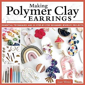 Making Polymer Clay Earrings, Making Polymer Clay, Polymer Clay Jewelry Tutorials, Polymer Earrings, Diy Earring, Beads Pictures, Polymer Clay Projects, Marbling, Polymer Clay Beads