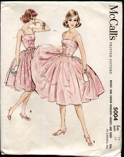 McCalls 5004 1959 Sheer Party Dress | by R.O.Holcomb Shifting Script, Vintage Fashion Sketches, Fashion Design Inspiration, Vintage Clothes Patterns, Vintage Dress Patterns, Stevie Wonder, Fashion Design Drawings, Mccalls Patterns, Fashion Design Sketches