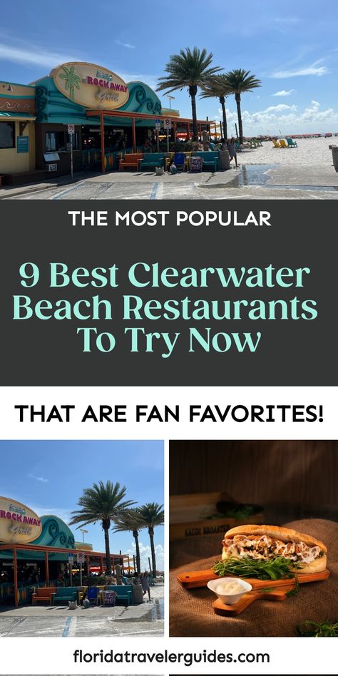 9 Best Clearwater Beach Restaurants To Try Now Dinner With Kids, Clearwater Beach Restaurants, Northern Florida, Clearwater Beach Florida, Restaurants To Try, Vacation Locations, Clearwater Florida, Vacation Tips, South Beach Miami