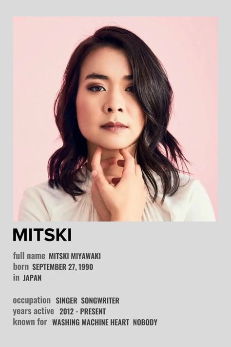 Mitski Minimalist Polaroid Celebrity Poster made by @shiftingwmichelle (me) Mitski Minimalist Poster, Mitski Polaroid Poster, Mitski Polaroid, Mitski Album Poster, Mitski Drawing, Celeb Posters, Mitski Poster, Polaroid Posters, 90 Anime