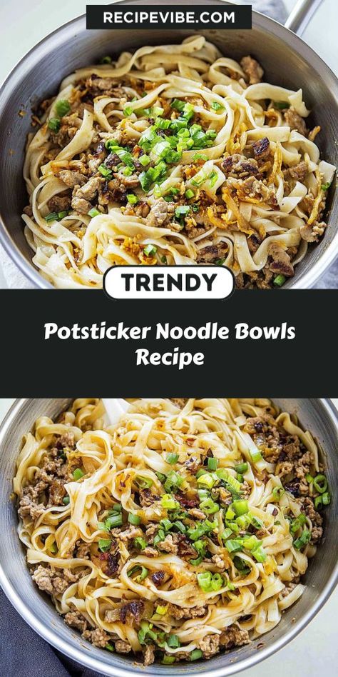 Seeking a quick and light dinner that’s bursting with flavor? Our Potsticker Noodle Bowls Recipe is the perfect answer, offering a delightful combination of noodles and potstickers. Save this recipe for when you need a delicious meal idea that won’t weigh you down! Noodle Bowls Recipes, Noodle Bowl, Quick Weeknight Dinners, Light Dinner, Noodle Bowls, Bowls Recipe, Cooking Dinner, Weeknight Dinner, Pasta Recipes