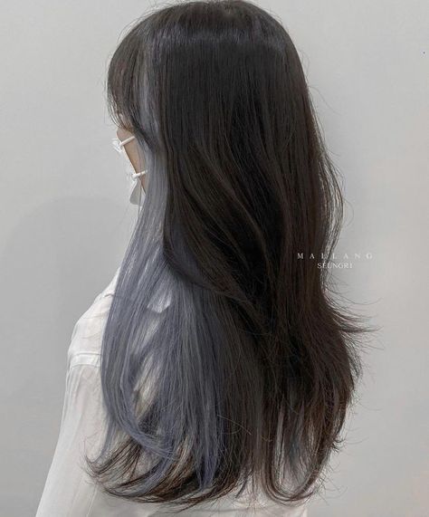 Korean Hair Dye, Hidden Hair Color, Fall Blonde Hair Color, Fall Blonde Hair, Korean Hair Color, Hair Color Underneath, Peekaboo Hair, Hair Color Streaks, Hair Streaks