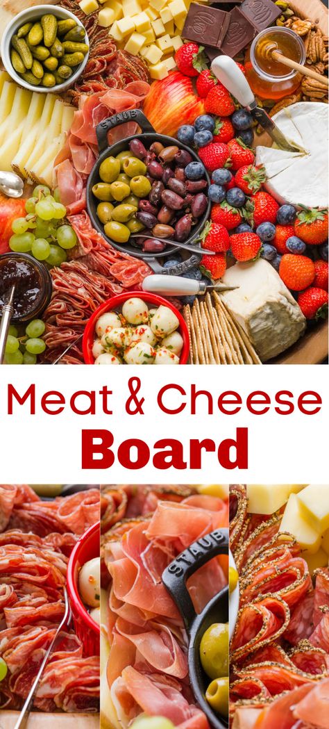 This homemade Charcuterie Board is the perfect Appetizer and often it’s all you need on the menu for special occasions. Making a Charcuterie Board is easier than you think. To make the best Cheeseboard, focus on 3 things: variety, taste, texture. We’re sharing our best charcuterie board ideas with yummy flavor pairings, and tips for arranging a meat and cheese board. #charcuterieboard #meatandcheeseboard #appetizer #brunch #partyfood #fingerfood #newyearspartyfood #natashaskitchen Best Meats For Charcuterie Board, Charcuterie Meat And Cheese Board, Lunch Meat Charcuterie Board Ideas, Meet And Cheese Board, All Meat Charcuterie Board, Charcuterie Board Meats Ideas, Meet And Cheese Charcuterie Board, Beer Charcuterie Board, Pepperoni And Cheese Charcuterie Board