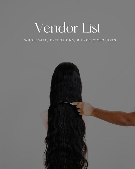 Looking for high-quality virgin and raw hair vendors? Look no further than our top five picks, available for a limited time only. This digital download includes: CAMBODIAN HAIR VENDOR BRAZILIAN FRONTAL/ CLOSURES / BUNDLES VENDOR IN ATL BABY HAIR VENOR CANVAS BLOCK HEAD VENDOR FOR WIG MAKING WHOLESALE BEAUTY SUPPLY STORE VENDOR Due to pandemic-related stock shortages, we’re offering our primary hair vendors to the public for the first time. These vendors are the backbone of our busi... Raw Hair Vendor List, Best Hair Vendors On Aliexpress, Wig Brand Ambassador, Raw Cambodian Hair, Raw Indian Hair Vendors, Virgin Hair Vendors, Cambodian Hair, Frontal Closure, Block Head