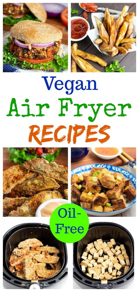 Crispy Air Fryer Chickpeas, Vegan Air Fryer Recipes, Air Fryer Chickpeas, Vegan Air Fryer, Air Fryer Recipes Healthy Low Carb, Recipes French, Air Fryer Recipes Vegetarian, Oil Free Vegan Recipes, Crispy French Fries