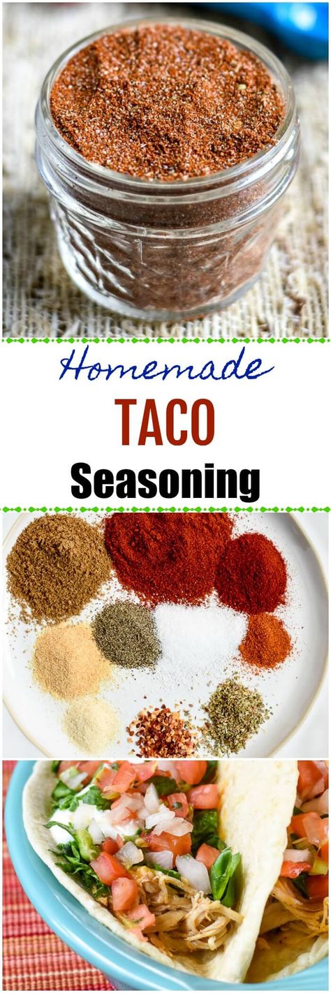 Dairy Free Tacos, Easy Taco Seasoning Recipe, Diy Taco Seasoning, Make Taco Seasoning, Homemade Taco Seasoning Mix, Homemade Taco Seasoning Recipe, Tacos Mexicanos, Taco Mix, Taco Seasoning Recipe