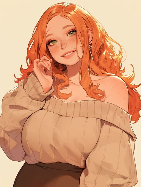 Red Hair Character Art, Ginger Anime Female, Ginger Hair Anime, Kai Ryu, Blonde Hair Characters, Redhead Hairstyles, Cartoon Artist, Character Design Girl, Woman Drawing