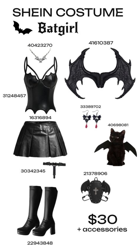 Cheap batgirl costume on SHEIN Batgirl Costume, Halloween Costumes Friends, Hair Clothes, Batgirl, Halloween Outfits, Halloween Costumes, Ootd, Halloween, Clothes