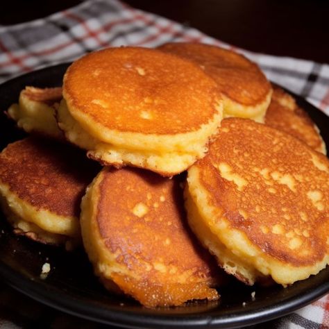 These might look like pancakes, but they're not. Trust me, once you try them, your life will never be the same Fried Cornbread, Cornbread Cake, Viral Recipes, Corn Bread Recipe, Pancakes And Waffles, Breakfast Brunch Recipes, Bread Recipes Homemade, Breakfast Food, Breakfast Dishes