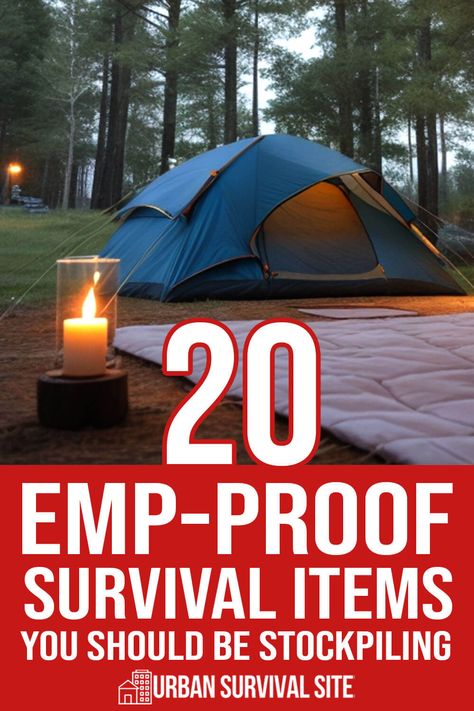 It's been estimated that 90% of people would die after a year without power. To survive, you need to stockpile things that are EMP proof. How To Survive Without Electricity, Emp Preparedness, Emp Survival, Survival Prepping Diy, Emergency Preparedness Food Storage, Family Emergency Binder, Survival Skills Emergency Preparedness, Off Grid Survival, Emergency Prepardness