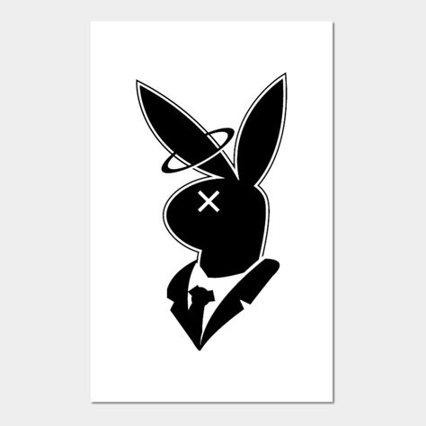 Playboy Tattoo Men, Play Boy Tattoo Men, Veg Tattoo, Playboy Tattoo, Pencil Drawings For Beginners, Bunny Tattoos, Boys Posters, King Tattoos, Love Wallpaper Backgrounds