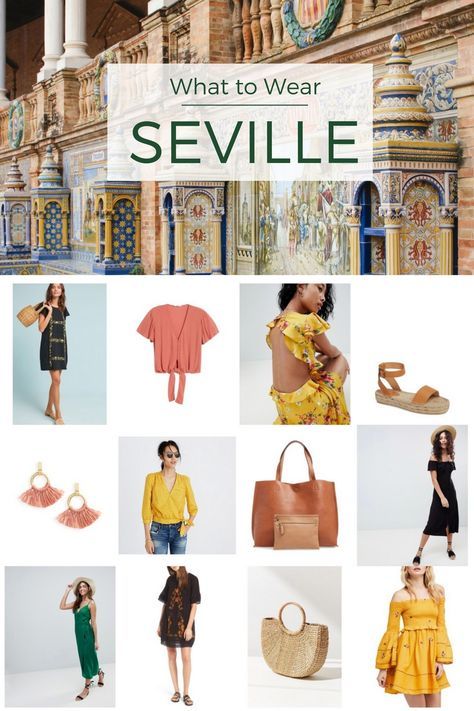 What to Wear In Seville #spain | Packing Lists Southern Spain Outfits, Spain Fashion Spring, City Break Outfit Summer, Spain Outfit Ideas, Spain Spring, Spain Travel Outfits, Outfits For Spain, Spain Outfit, Spain Style