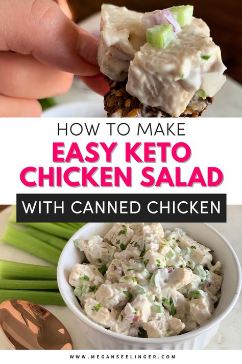 Meal Prep Lunch Cold, Baked Chicken Salad, Low Carb Baked Chicken, Chicken Salad Lunch, Leftover Chicken Recipes Easy, Salad Recipes Lunch, Cold Lunch, Keto Chicken Salad, Salad Lunch