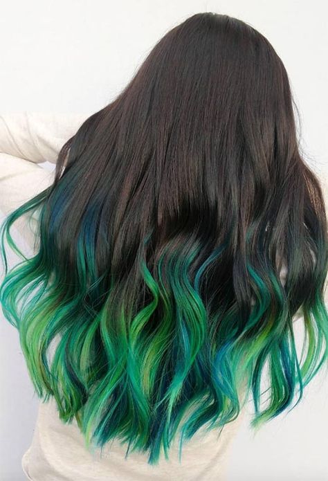 63 Offbeat Green Hair Color Ideas in 2020: Green Hair Dye Kits to Try Green Hair Color Ideas, Hairstylist Inspiration, Pastel Green Hair, Black And Green Hair, Green Hair Color, Hair Dye Brands, Unusual Hair Colors, Neon Green Hair, Green Hair Dye