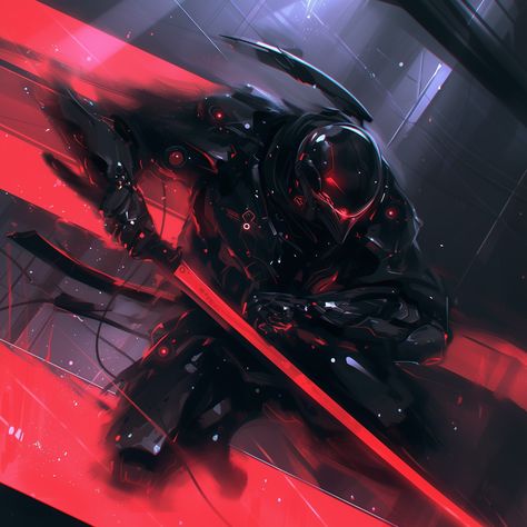 Demon swordsman #ninja #demon #cool #characterdesign #fantastic #artwork #fantasy #aiart #digitalart #dailyart #artifialintelligence #digitalartist #midjourney #midjourneyart #conceptart #swordsman Robot Swordsman, Sci Fi Swordsman, Ninja Concept Art, Ninja Concept, Concept Art Wallpaper, Sci Fi Character Art, Futuristic Armor, Crusader Knight, Sci-fi Armor