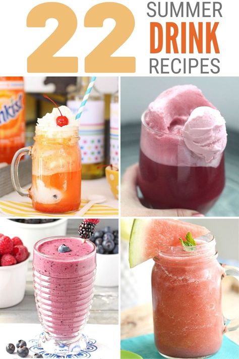 Enjoy the hot weather outside with kid-friendly drink recipes. Click here for 22 Refreshing Summer Drinks Non-Alcoholic. #thecraftyblogstalker #refreshingsummerdrinks #summerdrinks #nonalcoholicdrinks Alcoholic Summer Drinks, Hot Weather Drinks, Kid Friendly Drinks, Summer Drink Recipes, Refreshing Drinks Recipes, Refreshing Summer Drinks, Delicious Drink Recipes, Summer Craft, Mocktail Recipe