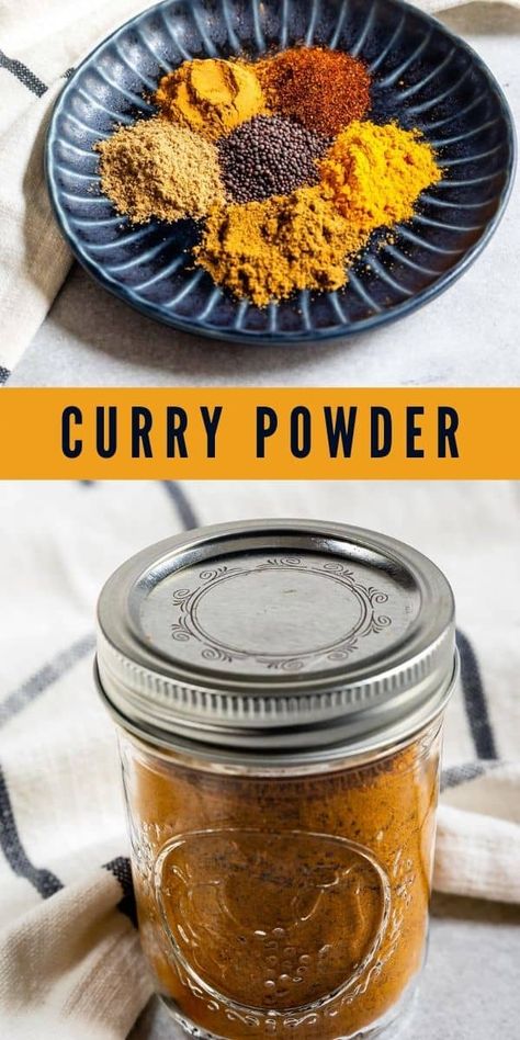 Mild Curry Powder Recipe, Red Pepper Curry, Homemade Curry Powder, Curry Seasoning, Homemade Curry, Spice Mix Recipes, Curry Spices, Powder Recipe, Curry Dishes