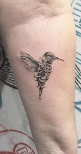 Hummingbird Angel Tattoo, Hummingbird Memory Tattoo, Calliope Hummingbird Tattoo, Hummingbird Tattoo Ideas Female, Hummingbird Tattoo With Tulips, Hummingbird Tattoo With Orchids, Hummingbird And Tree Tattoo, Hummingbird Mother Daughter Tattoos, Shaded Hummingbird Tattoo