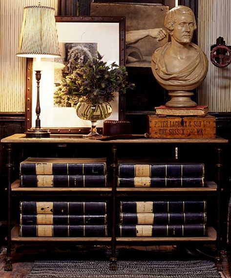 Have Some Decorum: Divine Inspiration...Ralph Lauren Home Ralph Lauren Interiors, Rustic Porch, Into The West, Blue And White Fabric, Classic Office, Ralph Lauren Shop, Classic Decor, Ralph Lauren Home, Apartment Design