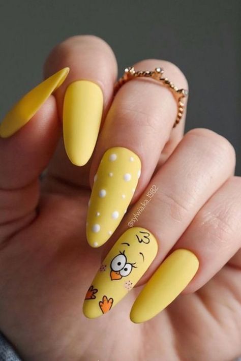 30 Cute Easter Nails For 2024 - Girl In Cali Simple Easter Nails, Cute Easter Nails, Bright Colored Nails, Nails Creative, Nail Art Idea, Witch Nails, Easter Designs, Easter Nail, Easter Nail Designs