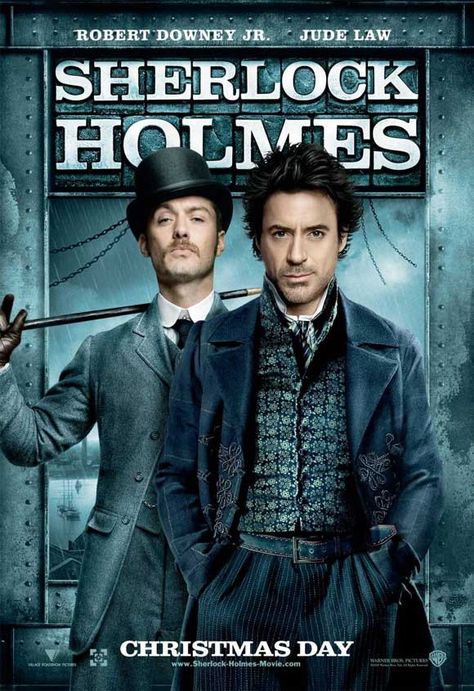 Sherlock Holmes 11x17 Movie Poster (2009) New Sherlock Holmes, Buddy Movie, Sherlock Poster, Tam Film, Best Movies List, Detective Sherlock Holmes, Film Thriller, Holmes Movie, Irene Adler