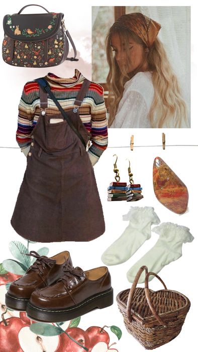 Cottagecore Outfit | ShopLook Countrycore Aesthetic Outfit, Colourful Cottagecore Outfit, Bright Cottagecore Outfit, Cottage Summer Outfits, Summer Cottagecore Outfits, Farmcore Outfit, Casual Cottagecore Outfits, 70s Outfit Inspiration, Cottagecore Summer Outfits